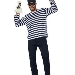 Spirit Halloween Adult Burglar Costume -Cheap Trick Or Treat Hub Store 01297035 a