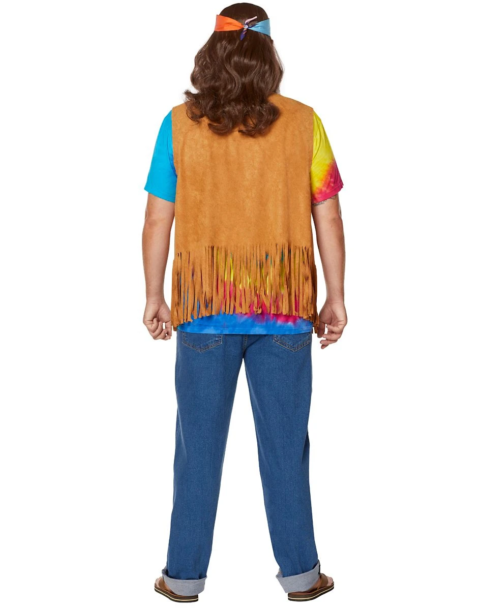 Spirit Halloween Fringed Suede Hippie Vest 7 Spirit Halloween Fringed Suede Hippie Vest - Image 7