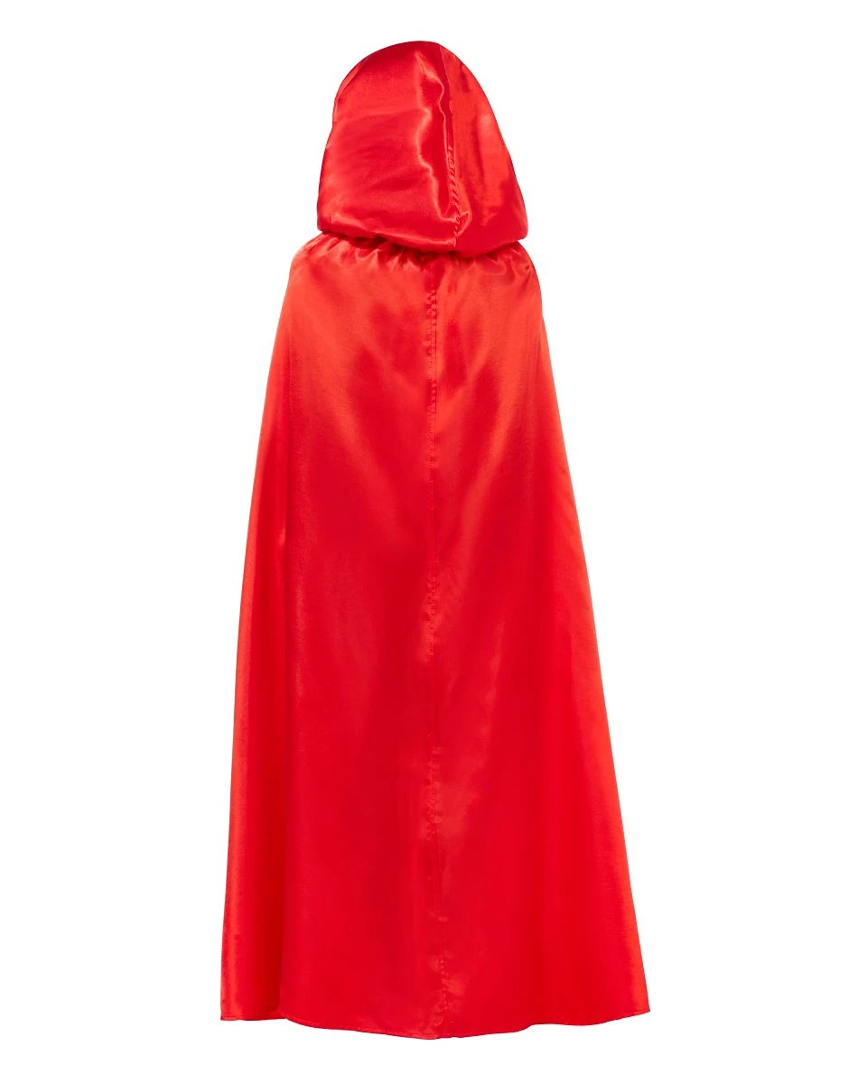 Spirit Halloween Kids Red Satin Cape 2 Spirit Halloween Kids Red Satin Cape - Image 2