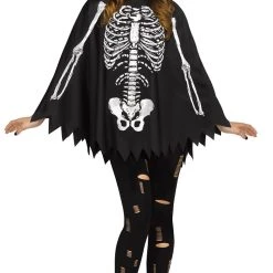 Spirit Halloween Adult Skeleton Poncho