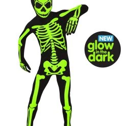Spirit Halloween Kids Glow In The Dark Skeleton Morphsuit Costume