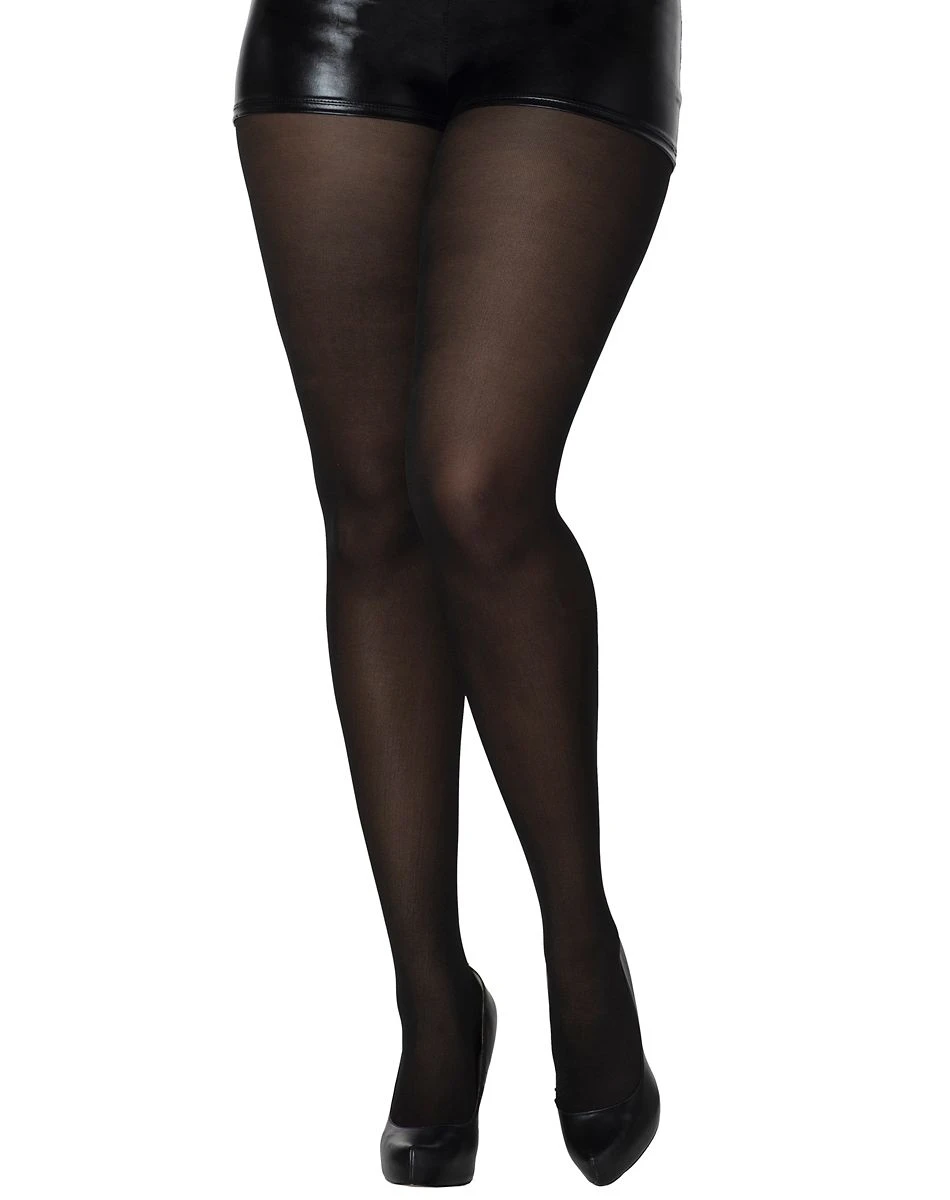 Spirit Halloween Opaque Tights - Black 4 Spirit Halloween Opaque Tights - Black - Image 4