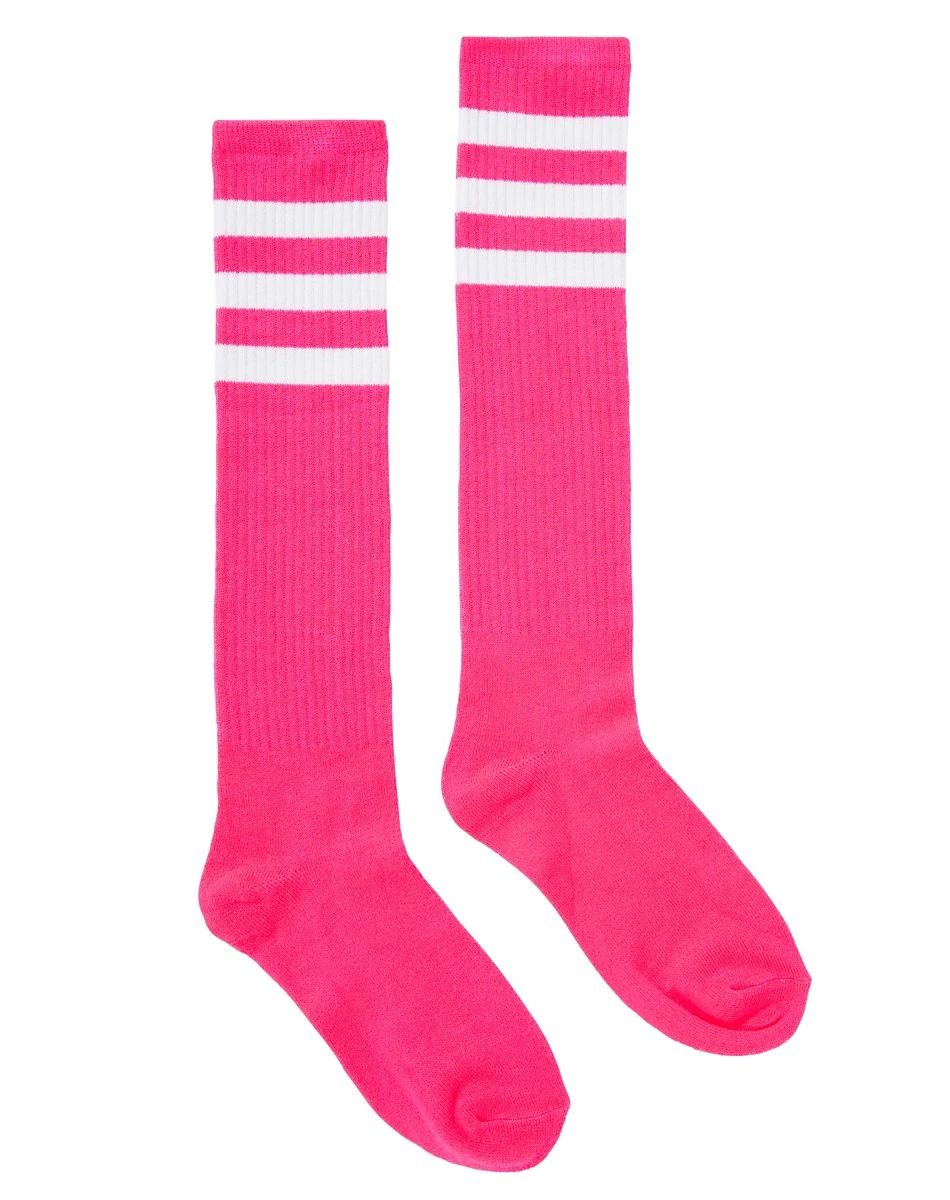 Spirit Halloween Neon Pink Athletic Socks 1 Spirit Halloween Neon Pink Athletic Socks