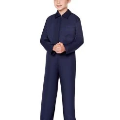 Spirit Halloween Kids Mechanic Jumpsuit Costume -Cheap Trick Or Treat Hub Store 01308550 c