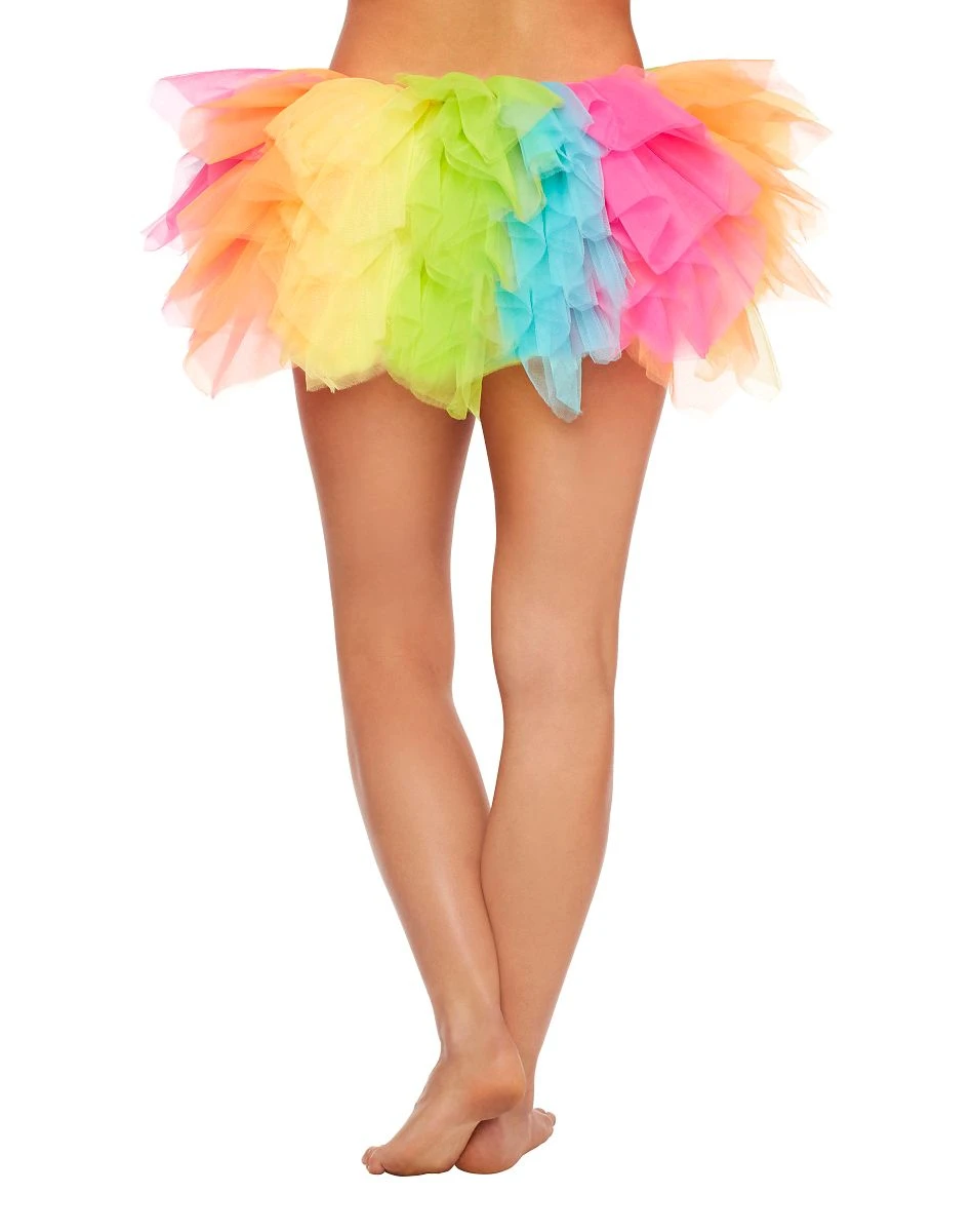 Spirit Halloween Rainbow Shredded Tutu 2 Spirit Halloween Rainbow Shredded Tutu - Image 2