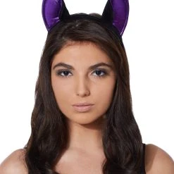 Spirit Halloween Purple and Black Bat Ears