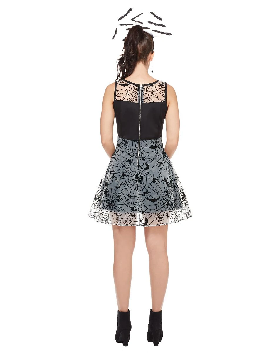 Spirit Halloween Black Bat and Spider Dress 2 Spirit Halloween Black Bat and Spider Dress - Image 2