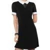 Spirit Halloween Black Collared Dress