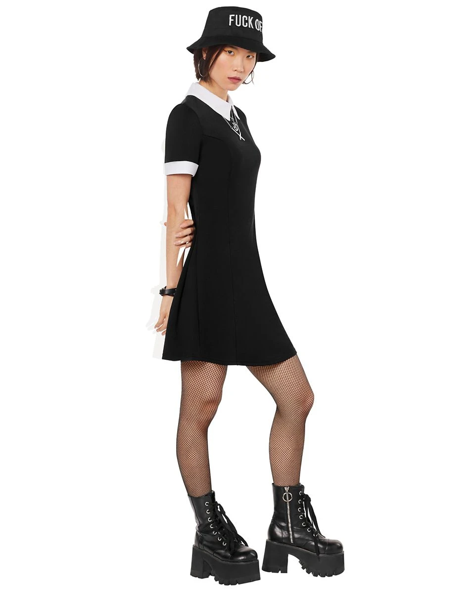 Spirit Halloween Black Collared Dress 2 Spirit Halloween Black Collared Dress - Image 2