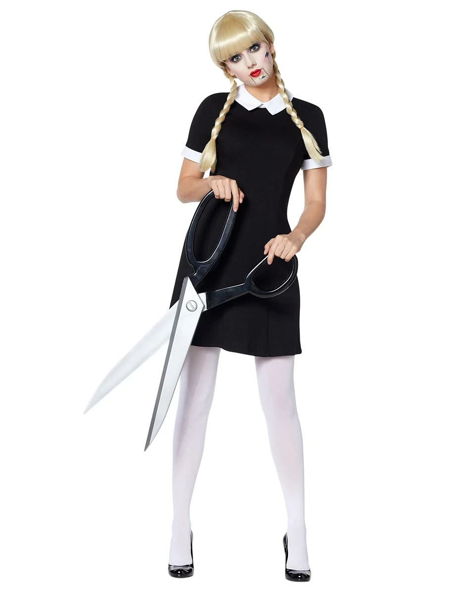 Spirit Halloween Black Collared Dress 4 Spirit Halloween Black Collared Dress - Image 4