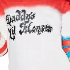 Spirit Halloween Adult Daddy's Lil Monster Varsity Top - Suicide Squad -Cheap Trick Or Treat Hub Store 01328228 c