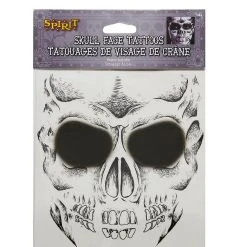 Spirit Halloween Skeleton Face Tattoo