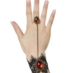 Spirit Halloween Lace Bracelet with Ring