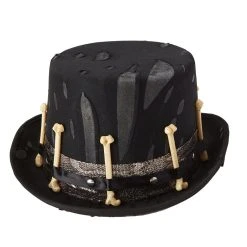 Spirit Halloween Witch Doctor Faux Feather Top Hat -Cheap Trick Or Treat Hub Store 01330869 d