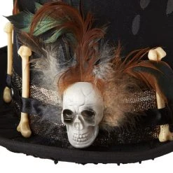 Spirit Halloween Witch Doctor Faux Feather Top Hat -Cheap Trick Or Treat Hub Store 01330869 e
