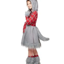 Spirit Halloween Kids Faux Fur Charming Werewolf Costume -Cheap Trick Or Treat Hub Store 01332436 c