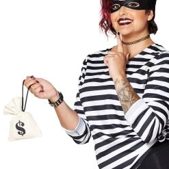 Spirit Halloween Adult Burglar Costume -Cheap Trick Or Treat Hub Store 01333384 g