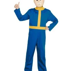 Spirit Halloween Kids Vault Boy One Piece Costume - Fallout