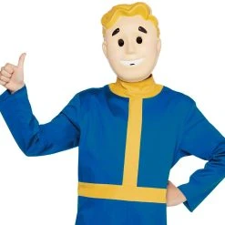 Spirit Halloween Kids Vault Boy One Piece Costume - Fallout -Cheap Trick Or Treat Hub Store 01335348 c
