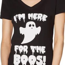 Spirit Halloween Adult Here For The Boos T Shirt -Cheap Trick Or Treat Hub Store 01339373 c