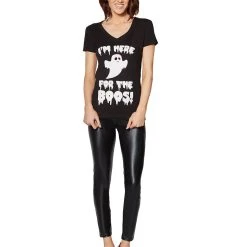 Spirit Halloween Adult Here For The Boos T Shirt -Cheap Trick Or Treat Hub Store 01339373 d