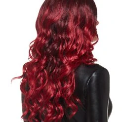 Spirit Halloween Burgundy Ombre Wig -Cheap Trick Or Treat Hub Store 01340918 b