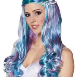 Spirit Halloween Beaded Mermaid Wig