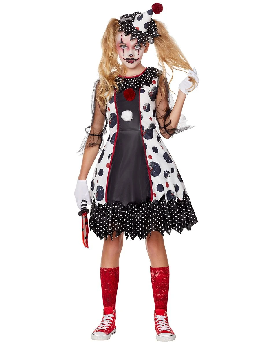 Spirit Halloween Kids Creepy Clown Costume 1 Spirit Halloween Kids Creepy Clown Costume