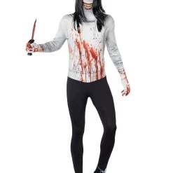 Spirit Halloween Adult Jeff the Killer Skin Suit Costume