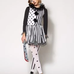 Spirit Halloween Adult Twisted Trickster Clown Costume -Cheap Trick Or Treat Hub Store 01346444 a
