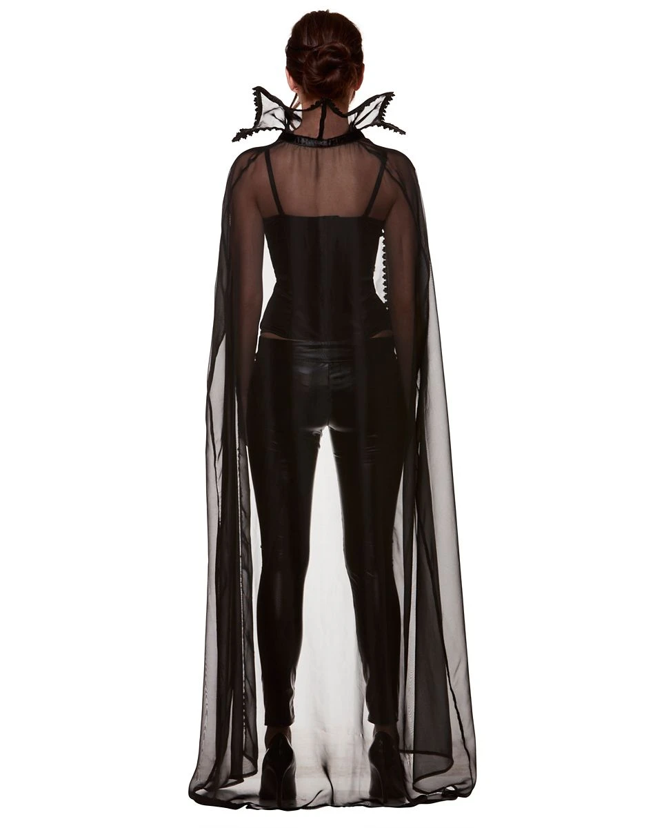 Spirit Halloween Adult Sheer Vampire Cape 2 Spirit Halloween Adult Sheer Vampire Cape - Image 2