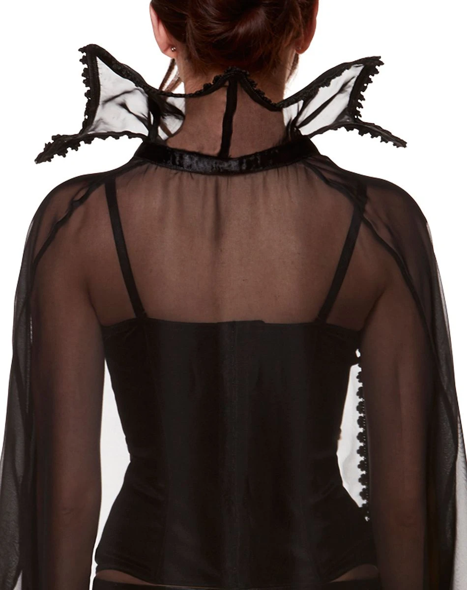 Spirit Halloween Adult Sheer Vampire Cape 4 Spirit Halloween Adult Sheer Vampire Cape - Image 4