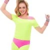 Spirit Halloween Neon Green Crop Top
