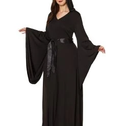Spirit Halloween Adult Black Hooded Dress