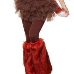 Spirit Halloween Orange Faux Fur Leg Warmers