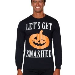 Spirit Halloween Let's Get Smashed Long Sleeve T Shirt -Cheap Trick Or Treat Hub Store 01353580 a