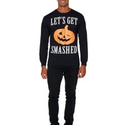 Spirit Halloween Let's Get Smashed Long Sleeve T Shirt -Cheap Trick Or Treat Hub Store 01353580 d