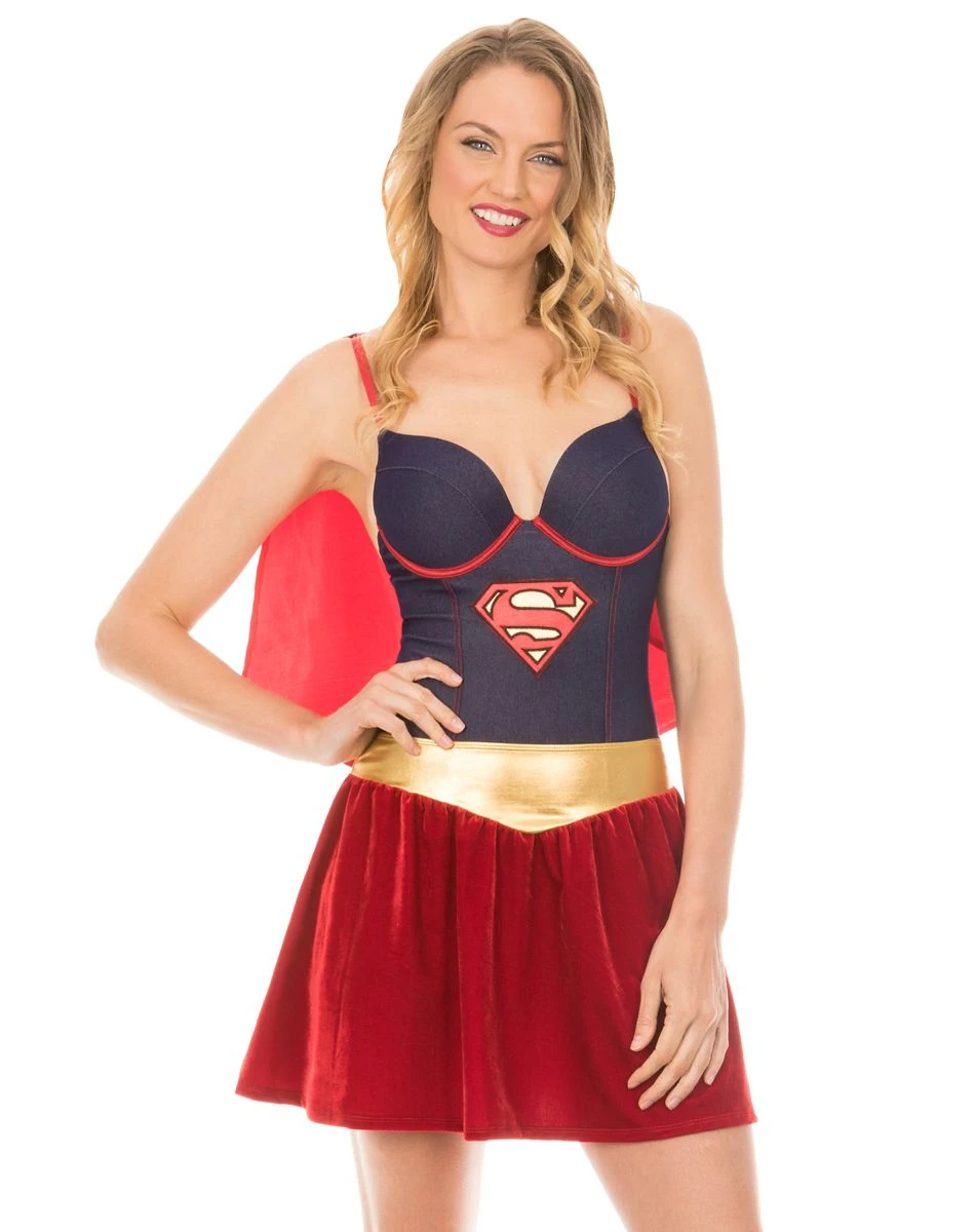 Spirit Halloween Supergirl Bodysuit - DC Comics 1 Spirit Halloween Supergirl Bodysuit - DC Comics