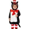 Spirit Halloween Toddler Faux Fur Cat in the Hat Belly Costume - Dr. Seuss
