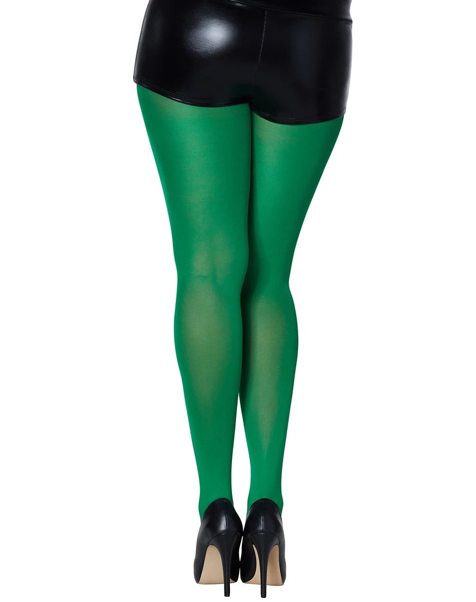 Spirit Halloween Opaque Tights - Green 4 Spirit Halloween Opaque Tights - Green - Image 4