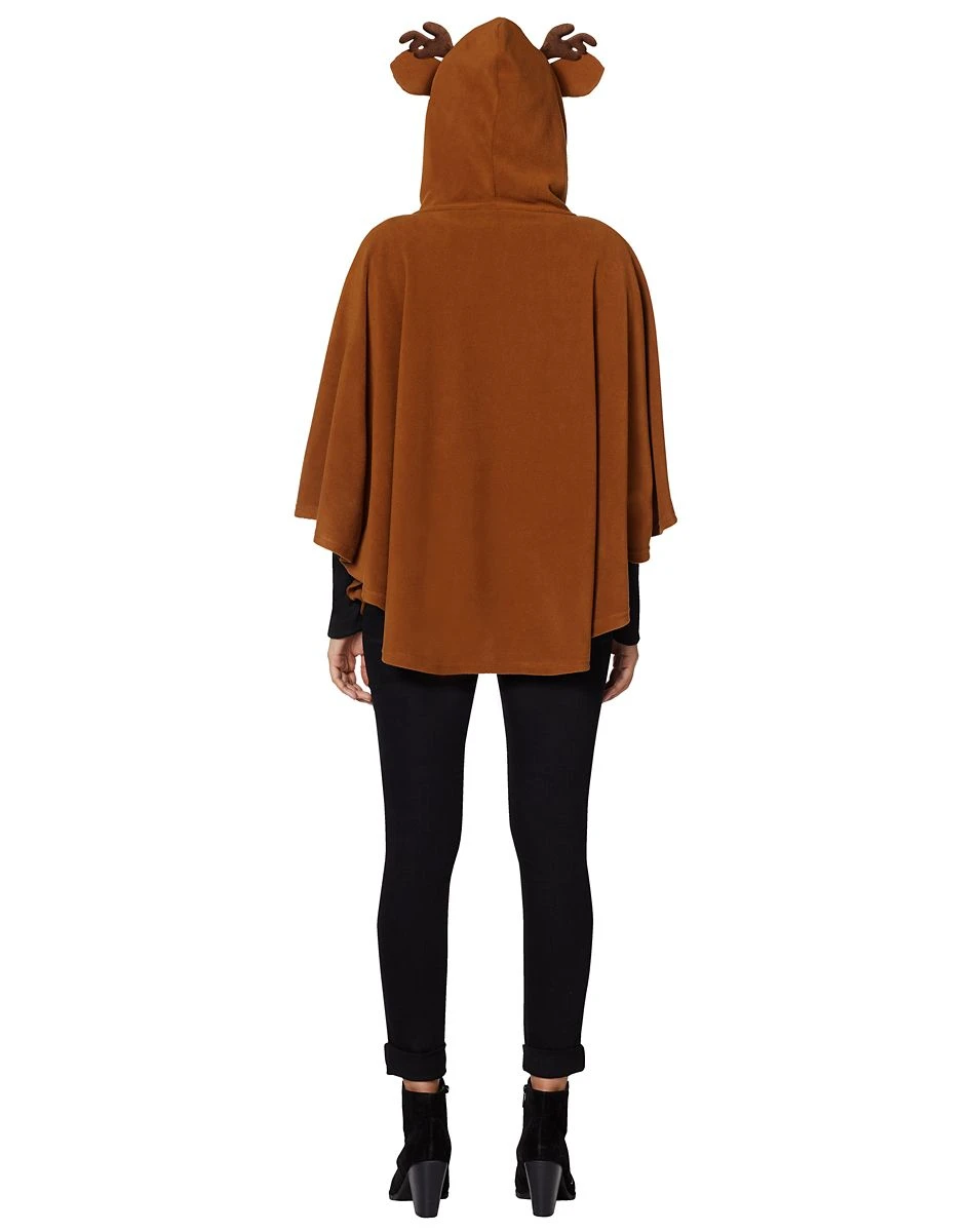 Spirit Halloween Adult Faux Fur Deer Poncho 2 Spirit Halloween Adult Faux Fur Deer Poncho - Image 2