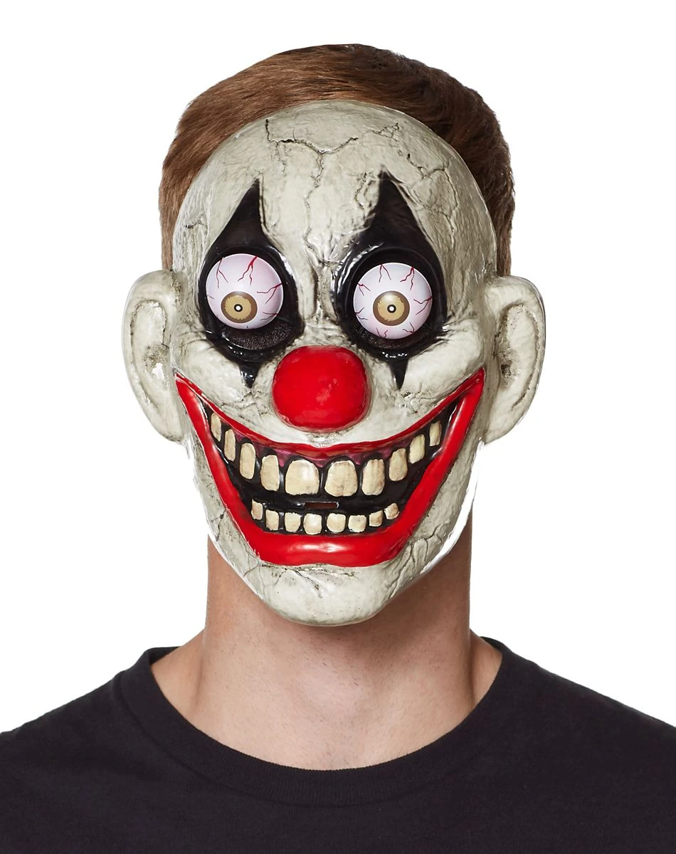 Spirit Halloween Googly Eye Clown Half Mask 1 Spirit Halloween Googly Eye Clown Half Mask