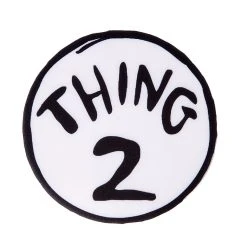 Spirit Halloween Adult Thing 1 and Thing 2 Romper Costume - Dr. Seuss -Cheap Trick Or Treat Hub Store 01360056 c