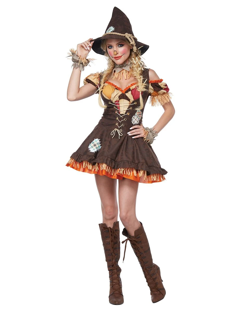 Spirit Halloween Adult Sassy Scarecrow Costume 1 Spirit Halloween Adult Sassy Scarecrow Costume