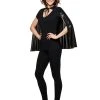 Spirit Halloween Black Metallic Cape