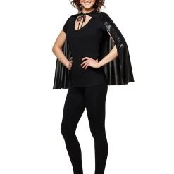 Spirit Halloween Black Metallic Cape