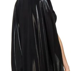 Spirit Halloween Black Metallic Cape 9 Spirit Halloween Black Metallic Cape -Cheap Trick Or Treat Hub Store 01360809 e