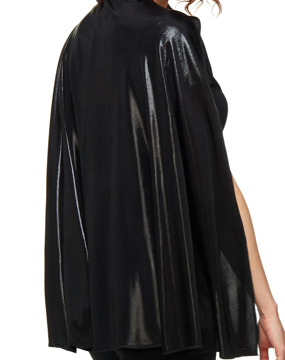 Spirit Halloween Black Metallic Cape 5 Spirit Halloween Black Metallic Cape - Image 5