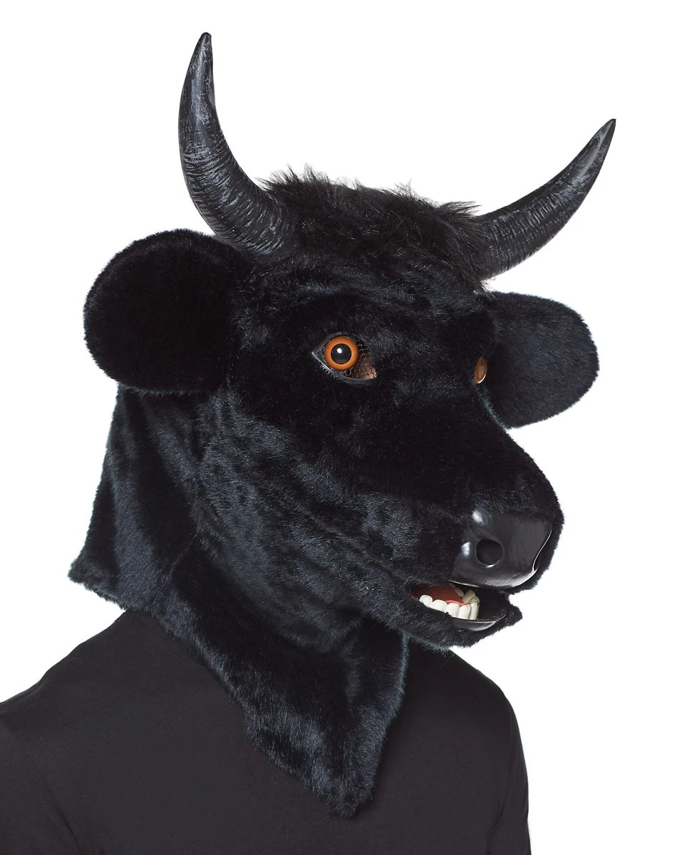Spirit Halloween Moving Mouth Bull Full Mask 3 Spirit Halloween Moving Mouth Bull Full Mask - Image 3