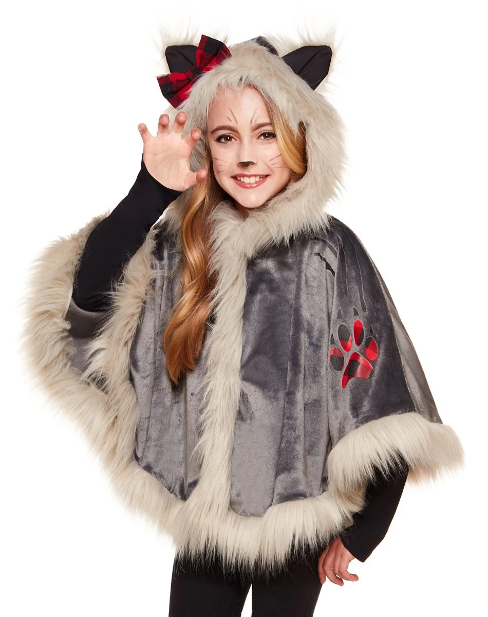 Spirit Halloween Kids Faux Fur Werewolf Poncho 1 Spirit Halloween Kids Faux Fur Werewolf Poncho